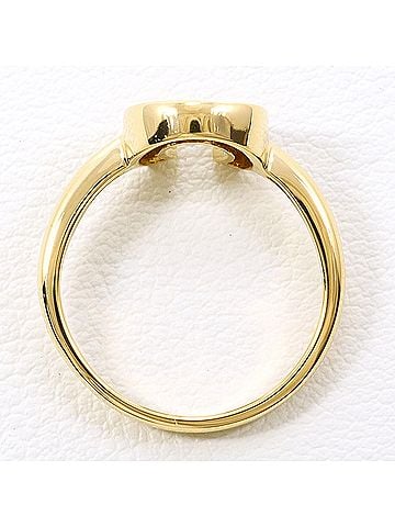 Unbranded 18K (18-karat) Yellow Gold Ring with Diamond (carat weight not stamped), Total Weight 2.5g, Jewelry (view 2)