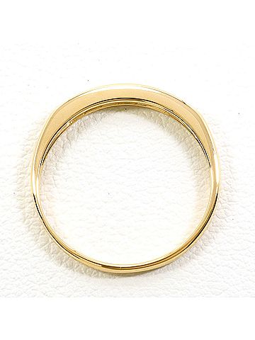 Unbranded 18K (18-karat) Yellow Gold Ring with 0.11 ct Diamond, Total Weight 1.4g, Jewelry (view 2)