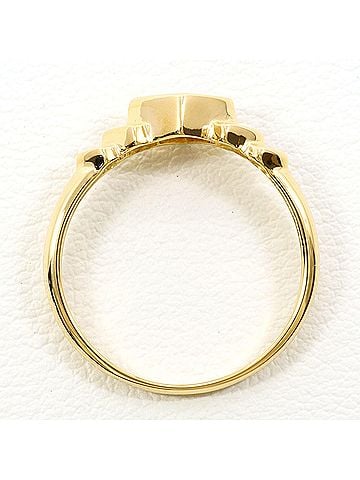 Unbranded 18K (18-karat) Yellow Gold Ring with Pink Tourmaline, Total Weight 2.0g, Jewelry (view 2)
