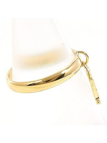 Unbranded 18K (18-karat) yellow gold ring with diamond (carat weight not stamped), total 2.1g, jewelry. (view 2)