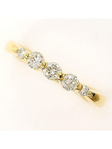 Unbranded 18K (18-karat) Yellow Gold Ring with 0.30ct Diamond, Total Weight 1.8g, Jewelry (view 1)