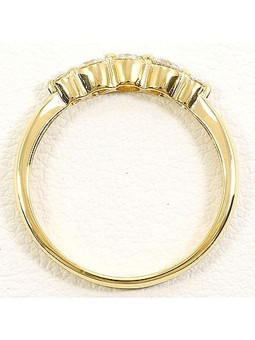 Unbranded 18K (18-karat) Yellow Gold Ring with 0.30ct Diamond, Total Weight 1.8g, Jewelry (view 2)