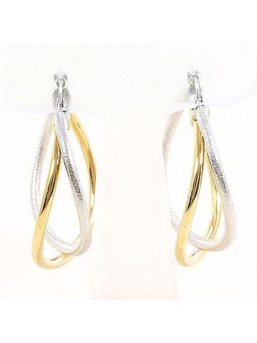 Unbranded 18K (18-karat gold) Yellow Gold (YG) Earrings, Total Weight Approx. 3.5g, Jewelry (view 1)