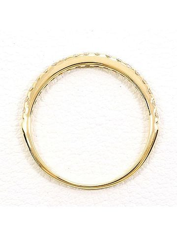 Unbranded 18K (18-karat) Yellow Gold Ring with 0.19g Diamond, Total Weight Approx. 1.0g, Jewelry (view 2)