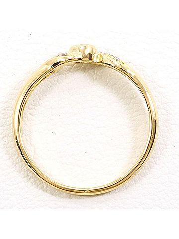 Unbranded 18K (18-karat) Yellow Gold Ring with Brown Diamond (0.11 carat), Total Weight Approx. 1.5g, Jewelry (view 2)