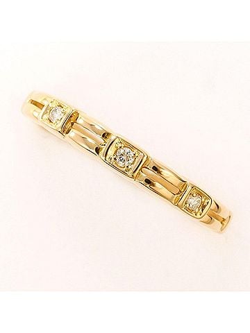 Unbranded 18K (18-karat gold) Pink Gold Ring with Diamond, Total Weight Approx. 1.3g, Jewelry (view 1)