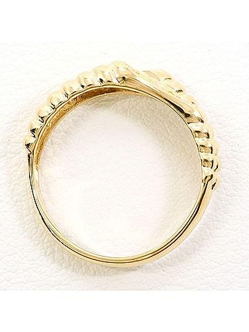 Unbranded 18K (18-karat) Yellow Gold Ring with 0.08g Diamond, Total Weight Approx. 3.1g, Jewelry (view 2)