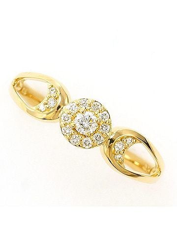 Unbranded 18K (18-karat) Yellow Gold Ring with 0.14ct Diamond, Total Weight Approx. 2.0g, Jewelry (view 1)