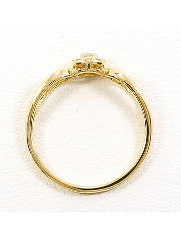 Unbranded 18K (18-karat) Yellow Gold Ring with 0.14ct Diamond, Total Weight Approx. 2.0g, Jewelry (view 2)