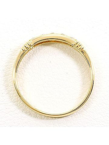 Unbranded 18K (18-karat) Yellow Gold Ring with 0.08g Diamond, Total Weight Approx. 1.9g, Jewelry (view 2)
