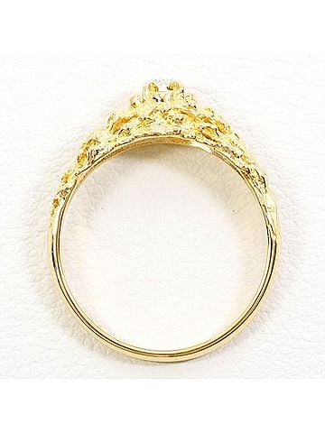 Unbranded 18K (18-karat) Yellow Gold Ring with Diamond, Total Weight Approx. 2.9g, Jewelry (view 2)
