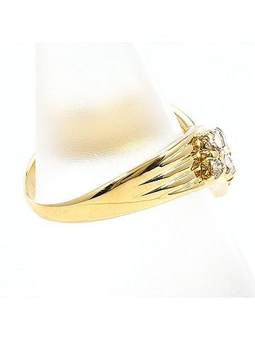 Unbranded 18K (18-karat) Yellow Gold Ring with Brown Diamond (0.50 carat), Total Weight Approx. 2.5g, Jewelry (view 2)