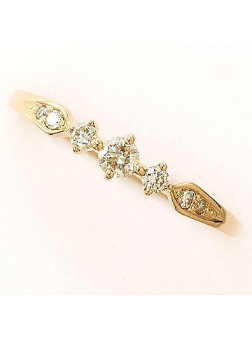 Unbranded Estelle 18KPG Ring with 0.15ct Diamond, Total Weight Approx. 1.3g, Jewelry (view 1)