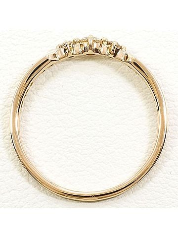Unbranded Estelle 18KPG Ring with 0.15ct Diamond, Total Weight Approx. 1.3g, Jewelry (view 2)