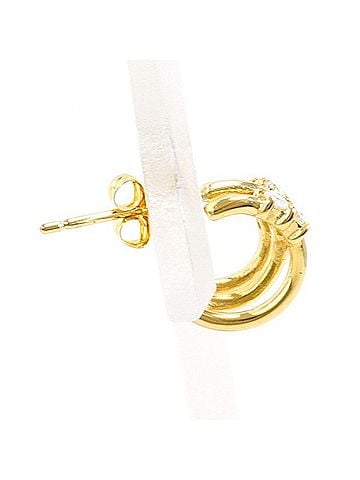 Unbranded 18K (18-karat) Yellow Gold Earring (Single Earring) with 0.10ct Diamond, Total Weight Approx. 0.9g, Jewelry (view 2)