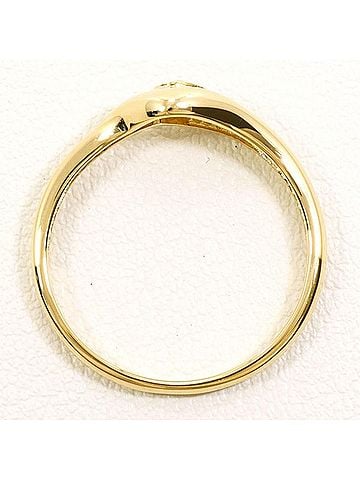 Unbranded 18K (18-karat) Yellow Gold Ring with Brown Diamond (0.03 carat), Total Weight Approx. 1.9g, Jewelry (view 2)