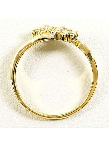 Unbranded 18K (18-karat) Yellow Gold Ring with 0.16ct Diamond, Total Weight Approx. 2.6g, Jewelry (view 2)