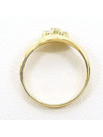 Unbranded 18K (18-karat) Yellow Gold Ring with 0.05mm Diamond, Total Weight Approx. 2.5g, Jewelry (view 2)