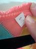 IISLI Argyle Pink Green Yellow Teal Multi Color Cardigan Size S - photo 4