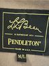 Pendleton Print Tan Orange Wool Coat Size M - photo 3