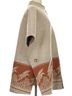 Pendleton Print Tan Orange Wool Coat Size M - photo 5