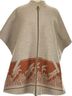 Pendleton Print Tan Orange Wool Coat Size M - photo 1