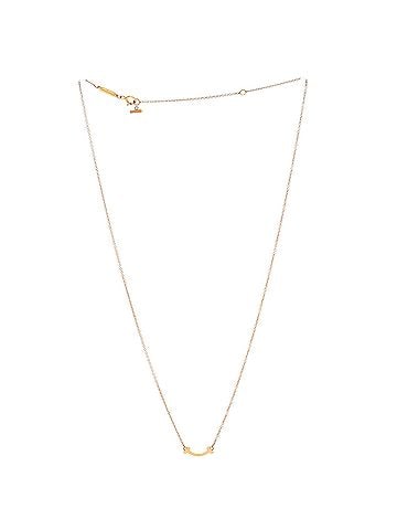 Tiffany & Co. T Smile Pendant Necklace 18K Rose Gold Mini (view 2)