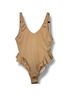 Something Navy Gold Burgundy Tan One Piece Swimsuit Size S - photo 4