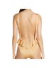 Something Navy Gold Burgundy Tan One Piece Swimsuit Size S - photo 3