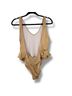 Something Navy Gold Burgundy Tan One Piece Swimsuit Size S - photo 10
