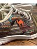 Inkkas Aztec Or Tribal Print Multi Color Sneakers Size EU 39 - photo 5