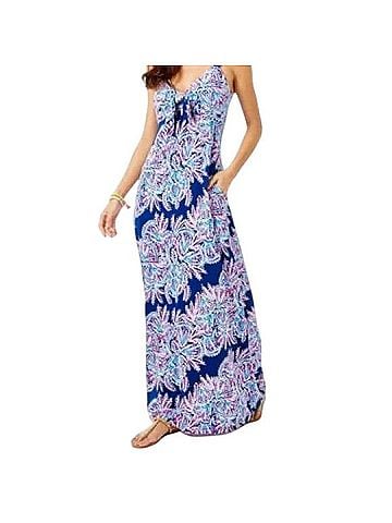 black a line maxi dress Baltic Born Womens Arianna Maxi Dress | Black