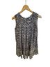 Altar'd State Floral Blue White Sleeveless Top Size S - photo 2
