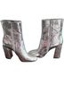 Vince Camuto 100% Leather Solid Silver Ankle Boots Size 9 - photo 12