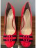 Tory Burch 100% Leather Red Heels Size 7 - photo 5