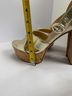 Veronica Beard 100% Leather Solid Gold Tan Sandals Size 9 1/2 - photo 7