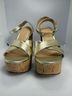 Veronica Beard 100% Leather Solid Gold Tan Sandals Size 9 1/2 - photo 5