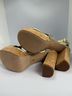 Veronica Beard 100% Leather Solid Gold Tan Sandals Size 9 1/2 - photo 10