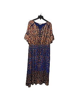 fuschia plus size maxi dress Zapaka Women Dark Fuchsia Plus Size Prom Dress A Line Deep V Neck Formal Dress with Long Sleeves, Dark Fuchsia / US26W