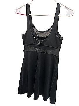 black white long dress ALO Softsculpt Halter Tennis Dress - Black/White main image 0