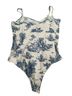 Cider Floral White Blue Tank Top Size L - photo 2