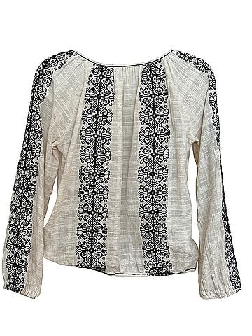 Max Studio 3/4 Sleeve Blouse (view 2)