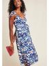 Hutch 100% Polyester Graphic Blue Pink Cocktail Dress Size M (petite) - photo 3