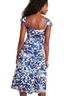 Hutch 100% Polyester Graphic Blue Pink Cocktail Dress Size M (petite) - photo 2