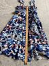 Hutch 100% Polyester Graphic Blue Pink Cocktail Dress Size M (petite) - photo 12