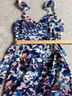 Hutch 100% Polyester Graphic Blue Pink Cocktail Dress Size M (petite) - photo 13