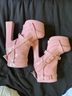 YRU Shoes Pink Heels Size 10 - photo 3