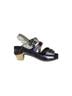 Spring Step 100% Leather Purple Ivory Heels Size 6 1/2 - photo 1