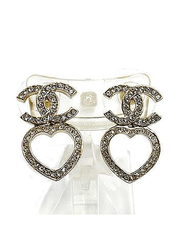 Chanel CHANEL GP Coco Mark Heart Earrings ABB665 4.6g Women's (view 1)