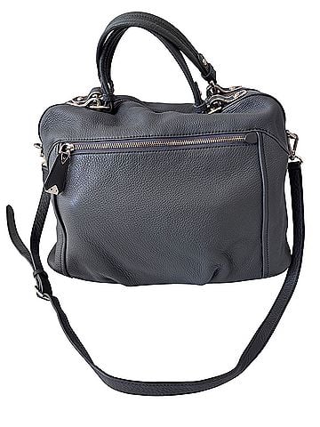 Sisley Korean authentic cowhide Leather Satchel (view 1)
